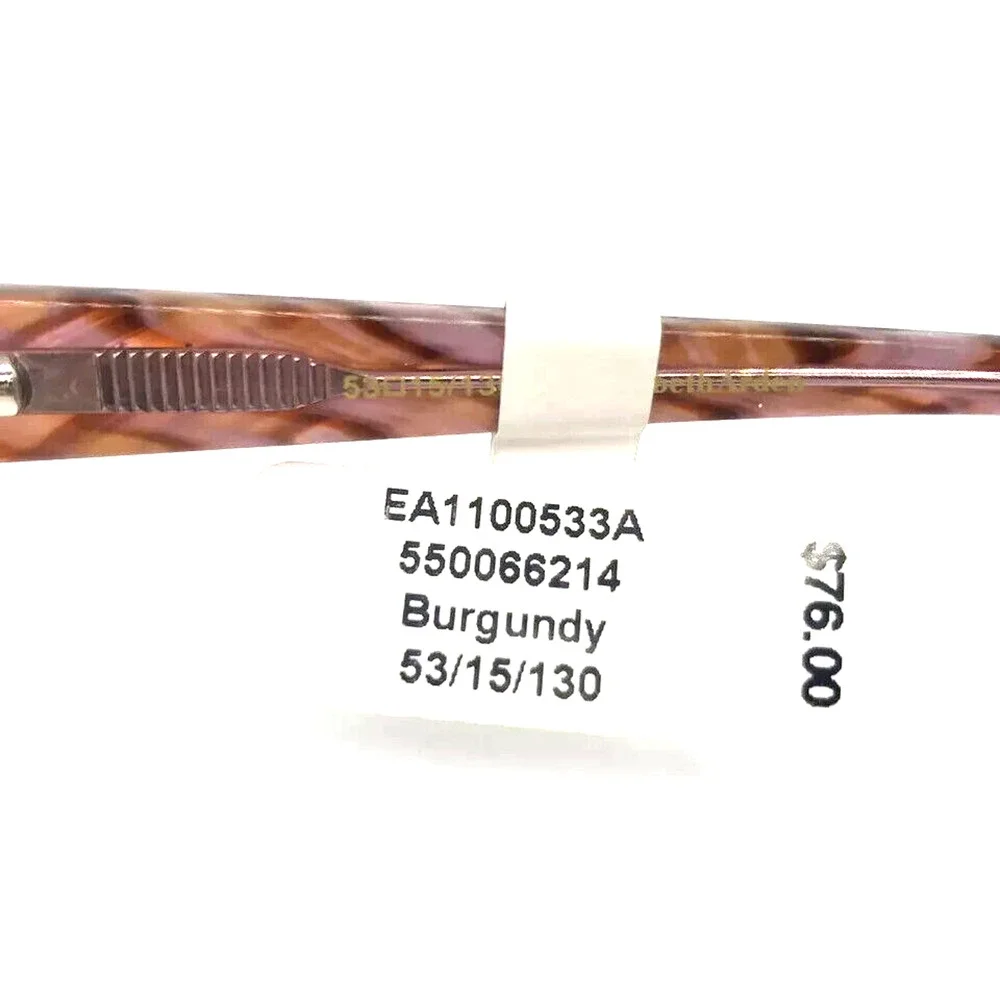 ELIZABETH ARDEN EA1100533A BURGUNDY DESIGNER EYEGLASSES 53-15-130